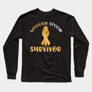 Wooden Spoon Survivor ribbon Long Sleeve T-Shirt